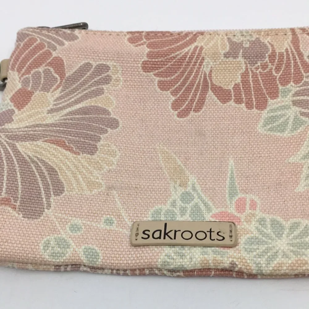 Sakroots Zipper Canvas Floral Pouch